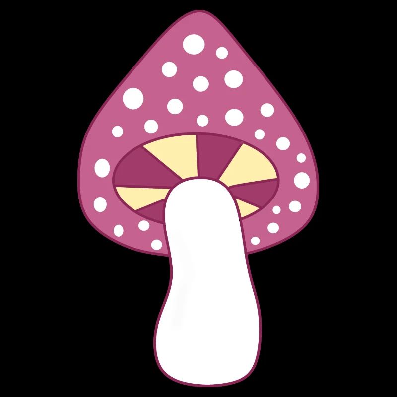 Mushroom fly agaric violet pattern customizable