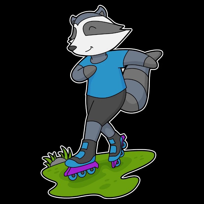 Waschbär Inline skating Inline skates