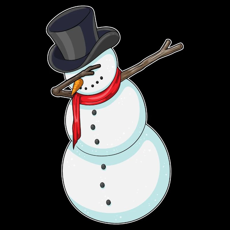Snowman Christmas Hip Hop Dance Dab