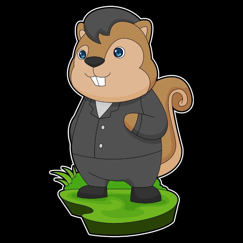 Eichhörnchen Bräutigam Anzug Hochzeit
