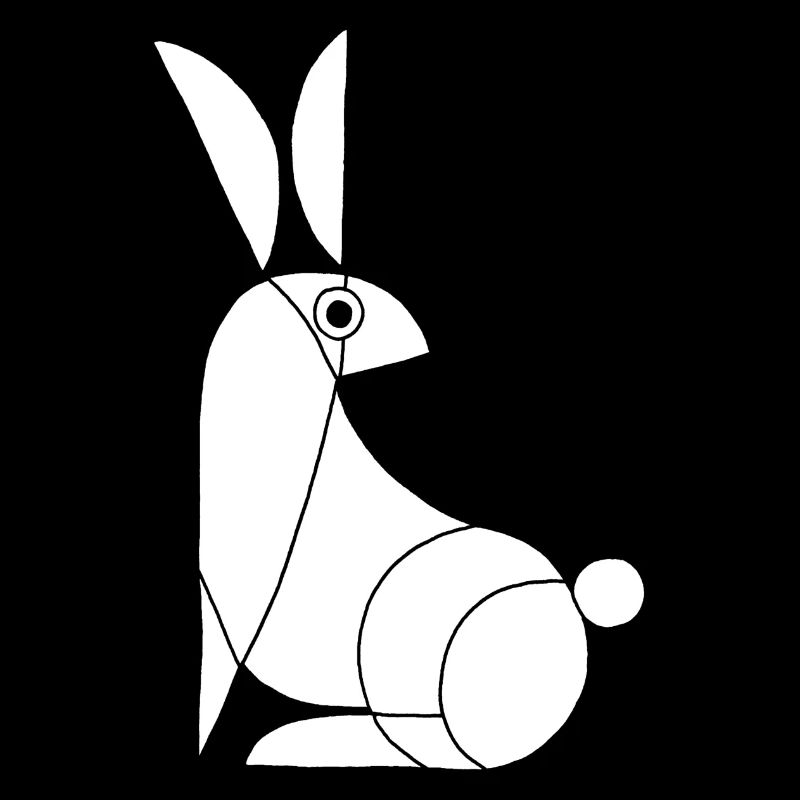 Funny White Rabbit