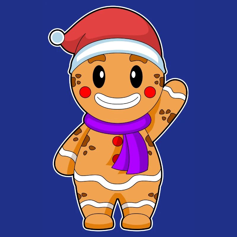 Écharpe de Noël biscuit