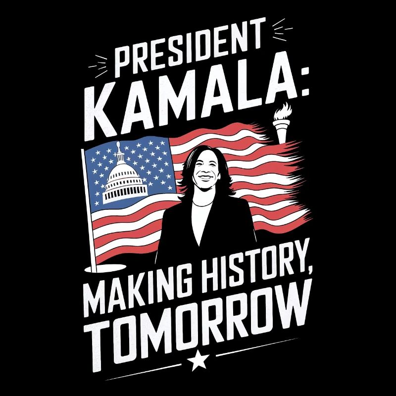 PRÄSIDENT KAMALA SCHREIBT MORGEN GESCHICHTE