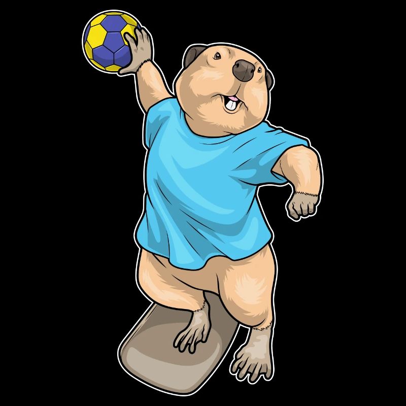 Biber Handballspieler Handball