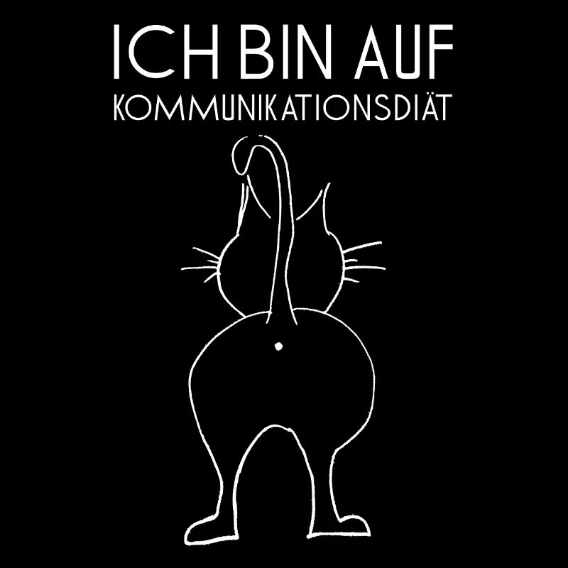 Kommunikationsdiät weiß mit Katze