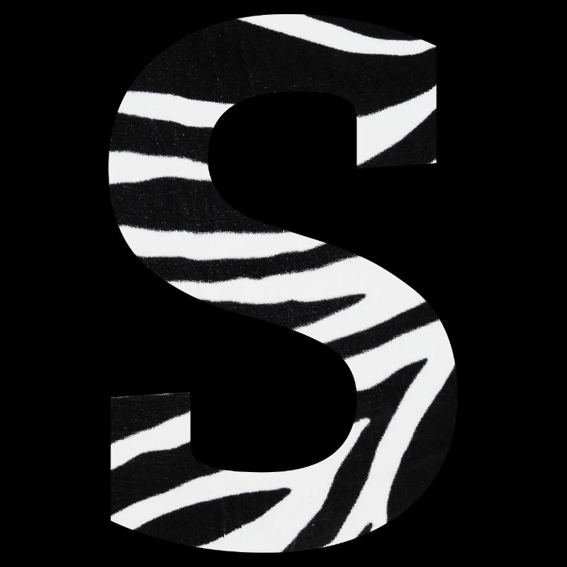 Buchstabe s Zebra