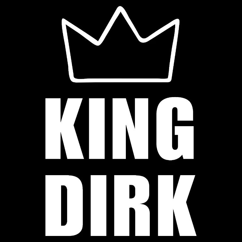 Dirk Name mit Buchstabe D - King Crown Shirt