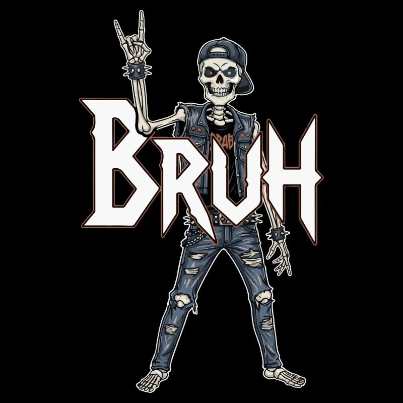 Bruh Skeleton Wippe