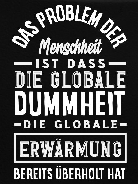 Global stupidity beats warming