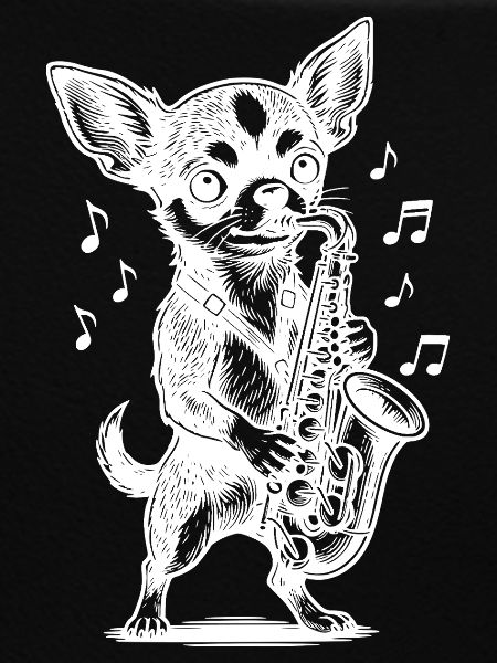 Chihuahua Saxophone Design