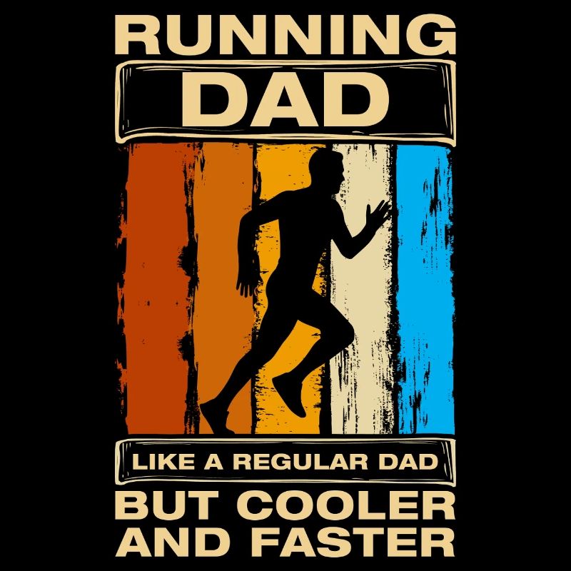 Running Dad Funny Running Jogging Runner