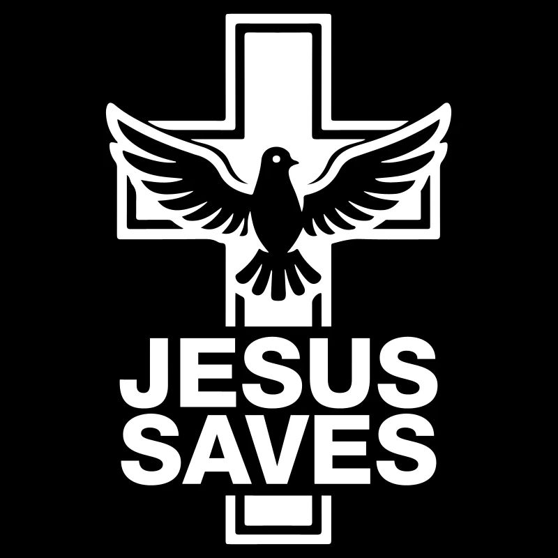 Jesus Rettet Kreuz Taube