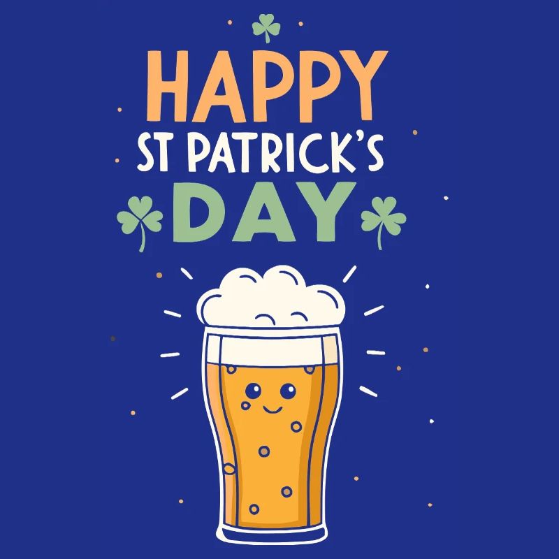 Pinte joyeuse Saint-Patrick
