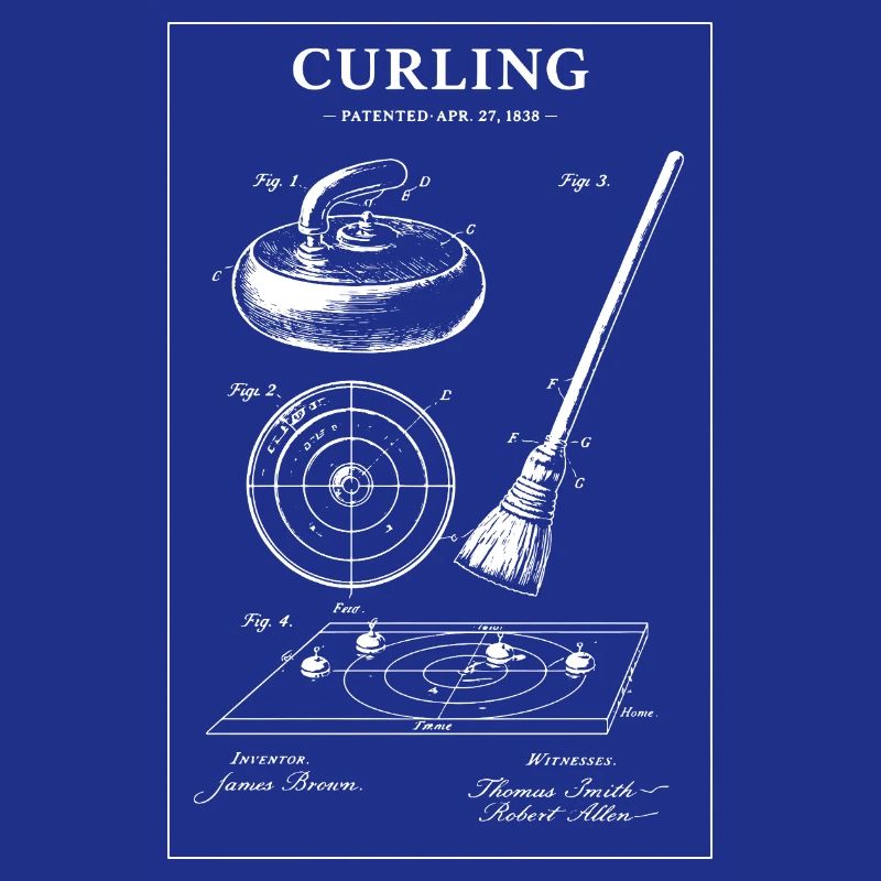 Illustrations de plans de curling