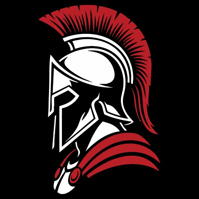 Spartan Noble Warrior Logo Mascot Portrait