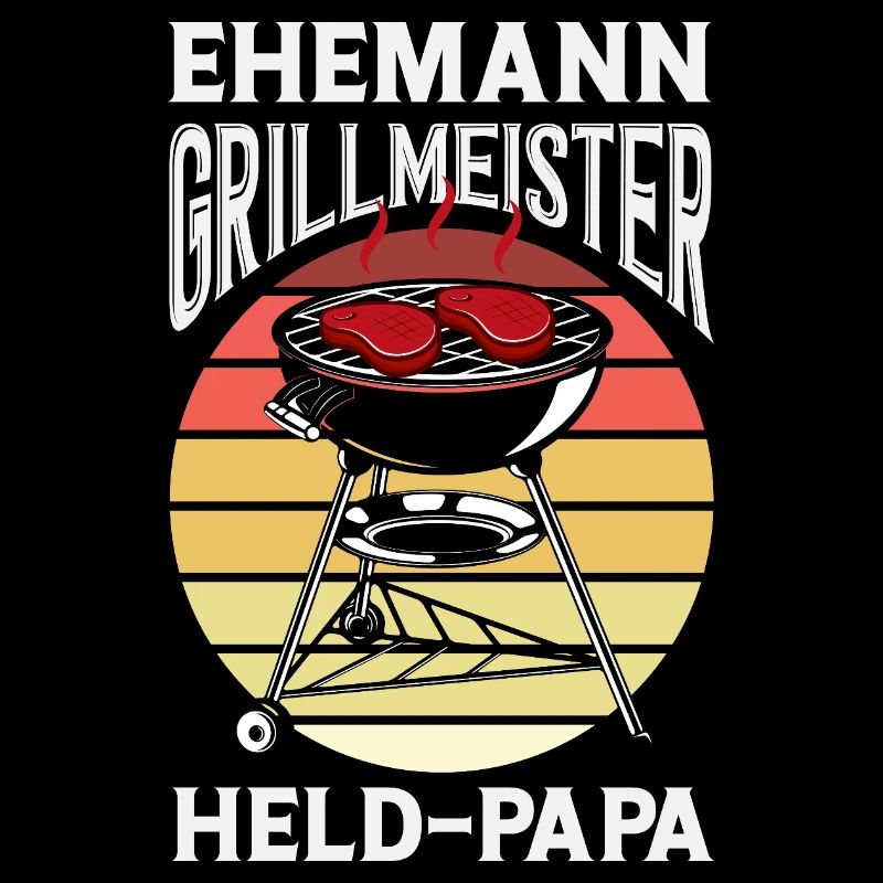 Ehemann Held Papa Vater Fleisch Grillen Bbq