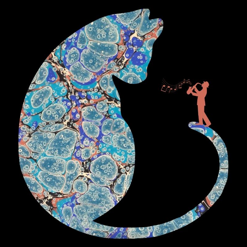 katze mit saxophon e 238