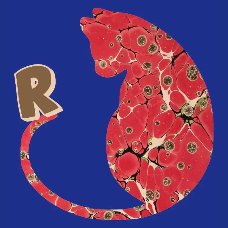 letter r with cat e 245