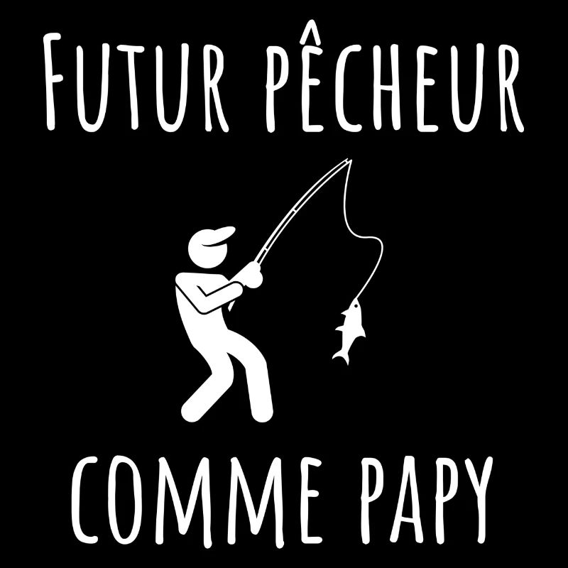 futur pecheur cadeau bébé garçon humour