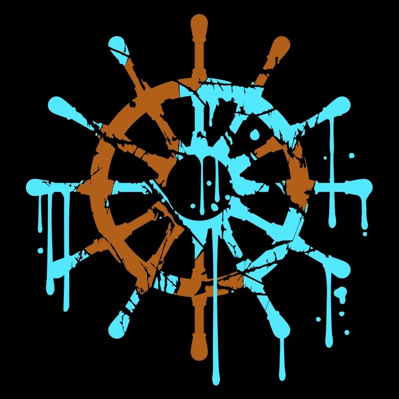 Ship Steering Steering Steering Wheel Sailing Graffiti