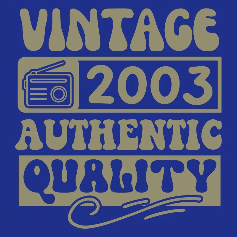 Authentic 2003 Millésime 2003 - Vintage 2003 Rétro