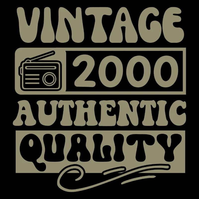 Authentic 2000 Millésime 2000 - Vintage 2000 Rétro