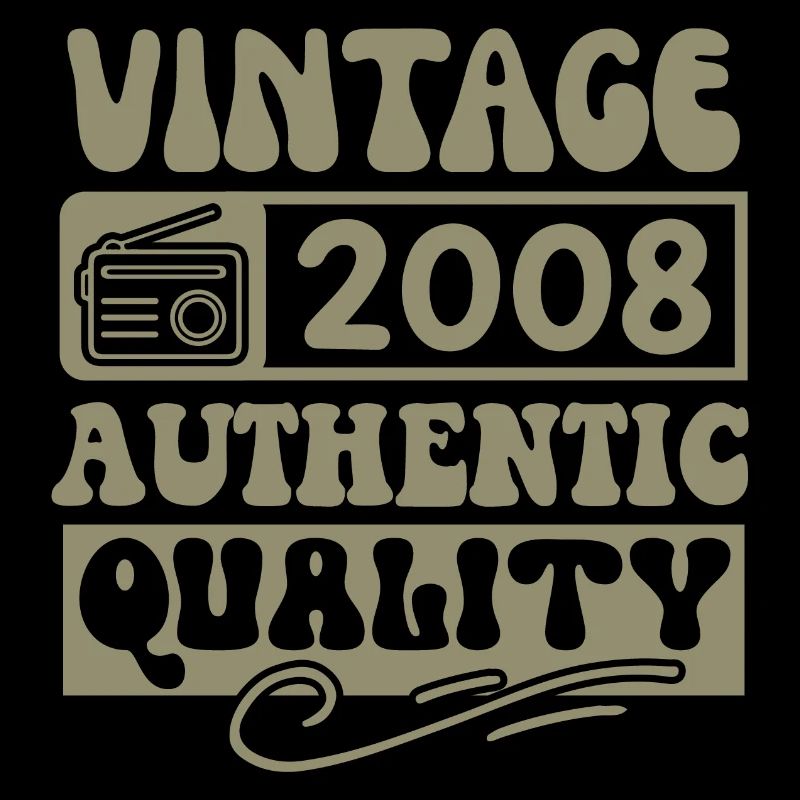 Authentic 2008 Millésime 2008 - Vintage 2008 Rétro