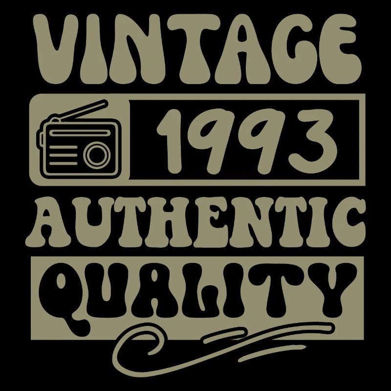 Authentic 1993 Millésime 1993 - Vintage 1993 Rétro