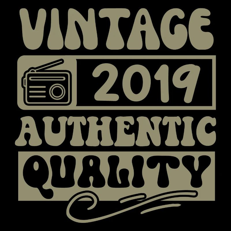 Authentic 2019 Millésime 2019 - Vintage 2019 Rétro