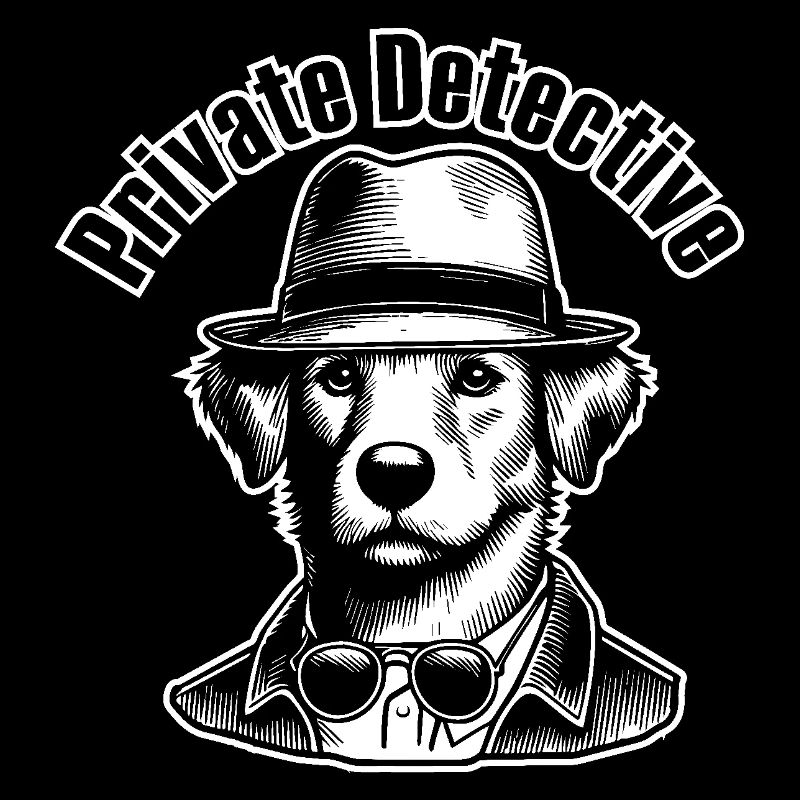 Cute Detective Dog - Private Detective Design
