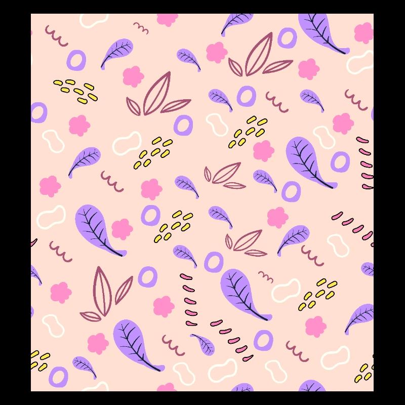 Design élégant de feuilles et de motifs décoratifs