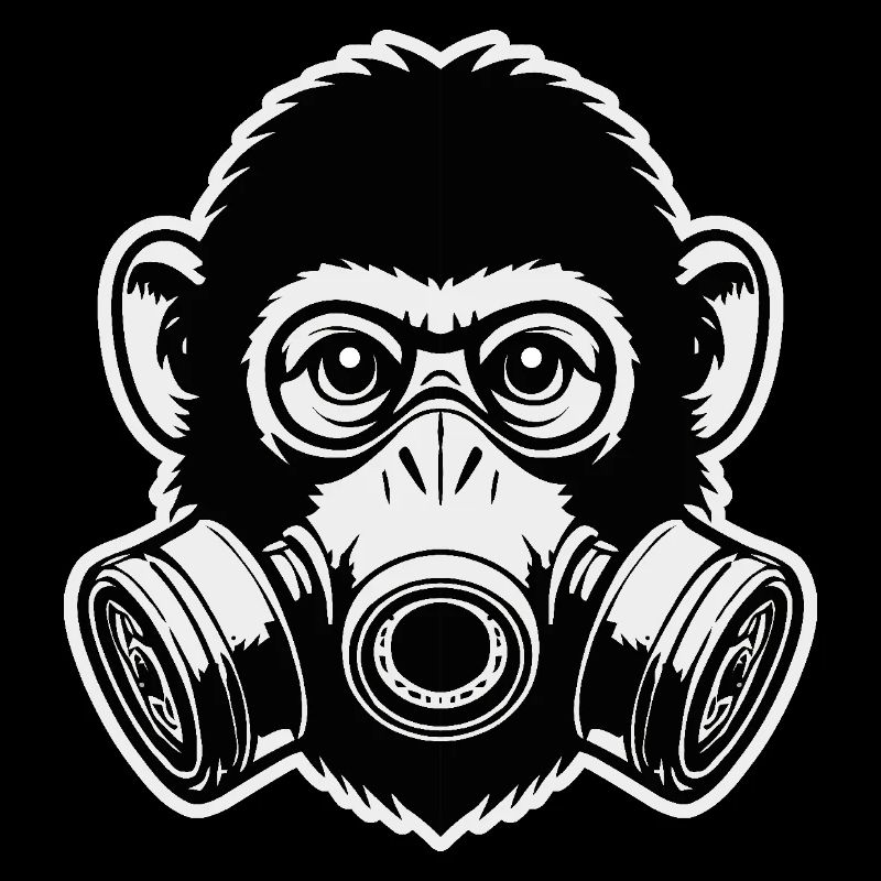 Masque à gaz de singe
