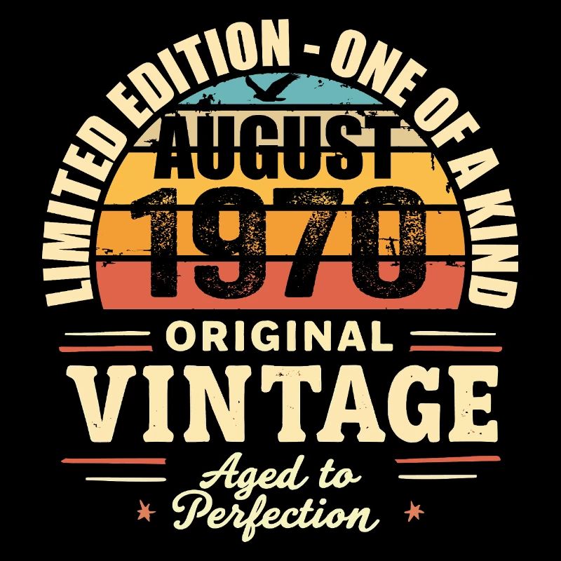 August 1970 Birthday August 1970 - August 1970