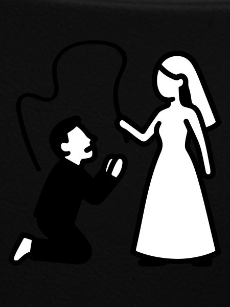 Ehepaar Hochzeit Peitsche