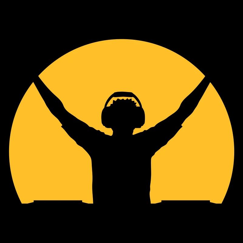 Sonne Silhouette DJ