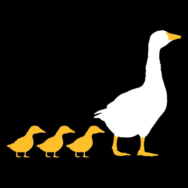 Conception d'oies de famille