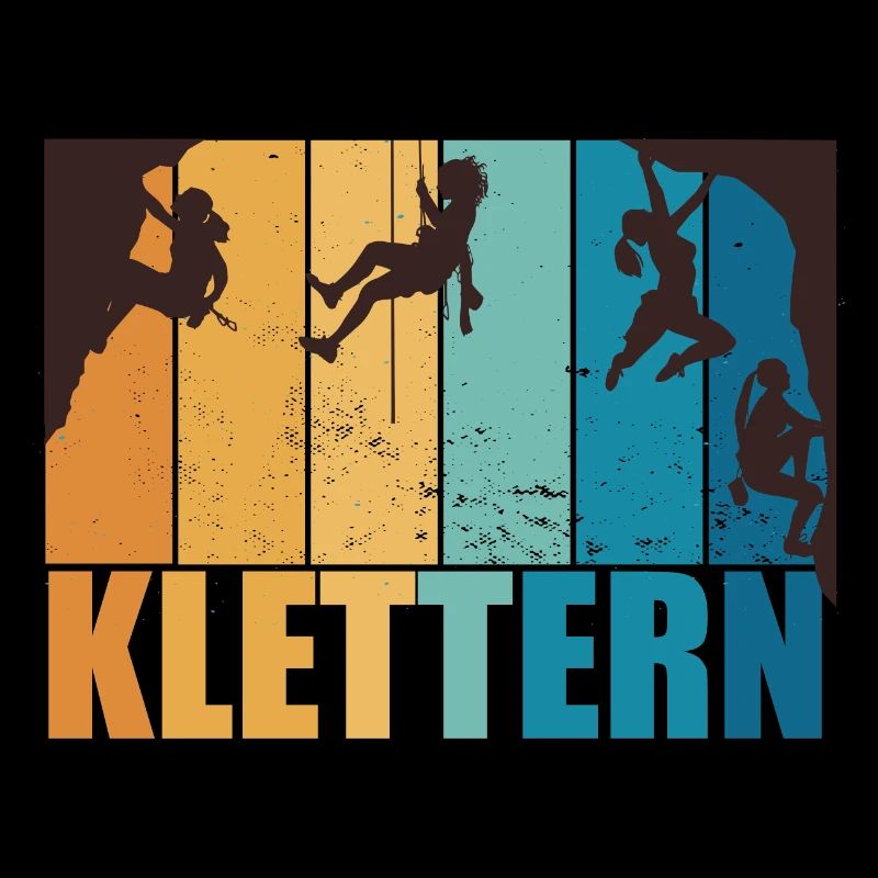 Klettern Bouldern Bergsteigen Berge Vintage