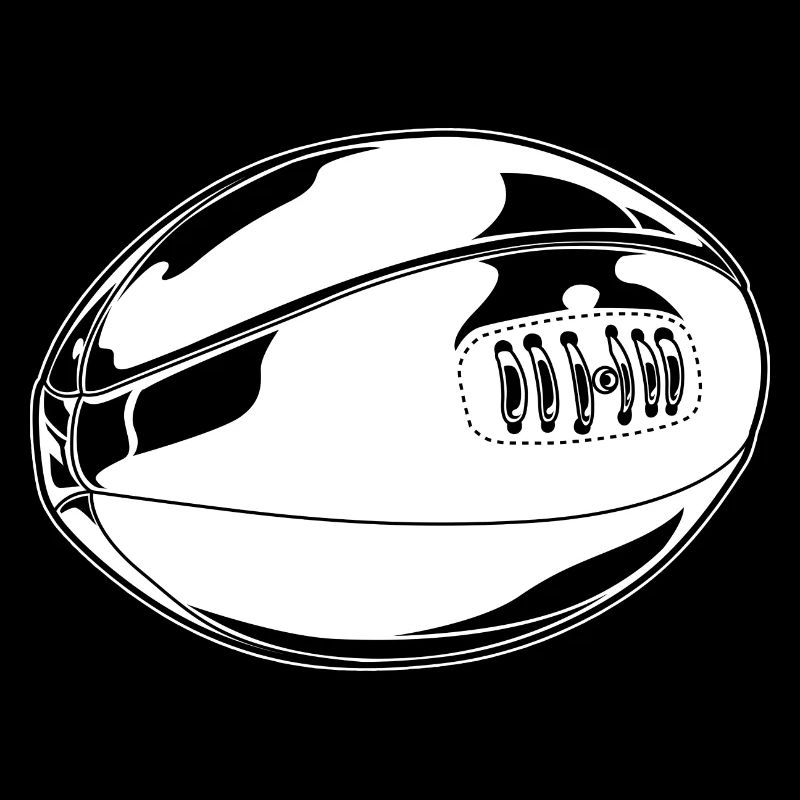 Dessin de ballon de rugby