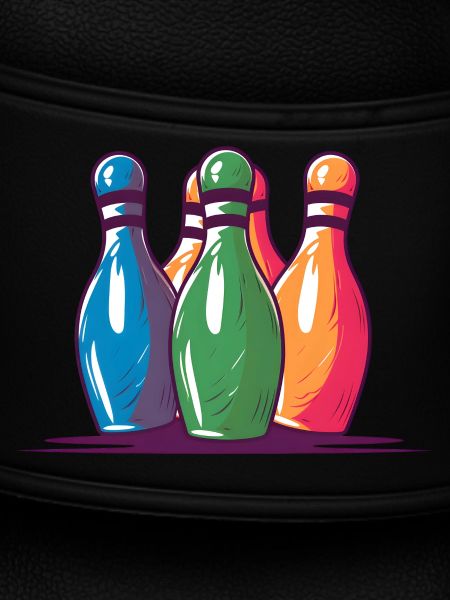 Bowling Pins Comic Style