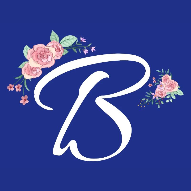 Lettre b fleurs