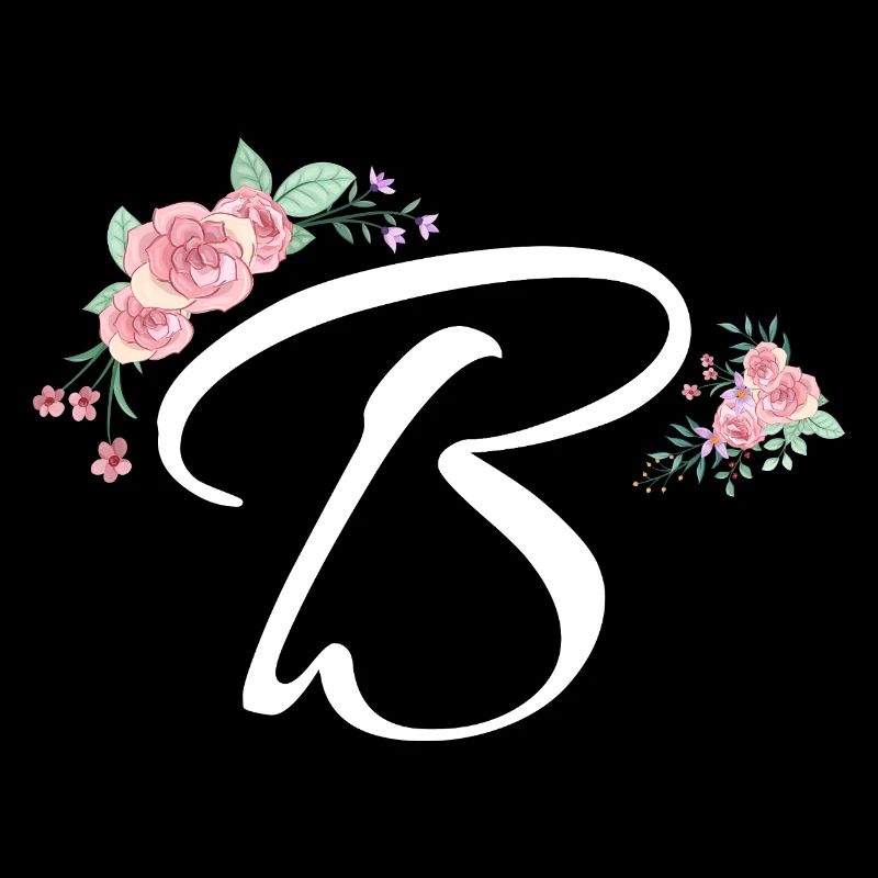 Lettre b fleurs