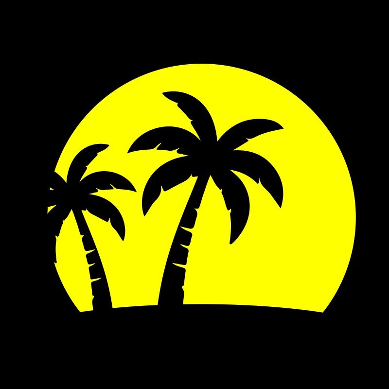 Palm Tree Beach Sunset Holiday