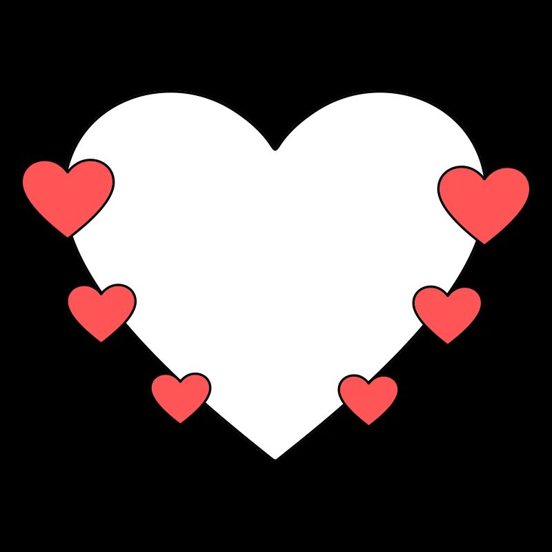 Cœur avec de petits cœurs