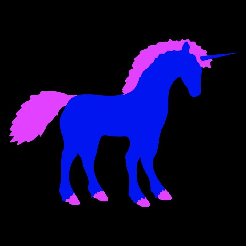 Einhorn Märchen Silhouette Umriss Schatten Pferd