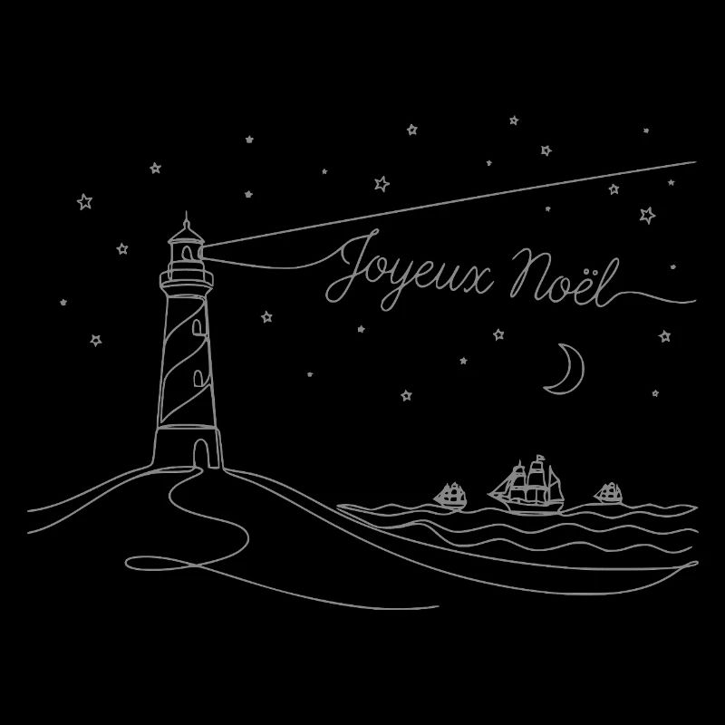 Plage du phare de Noël de Joveux Noel