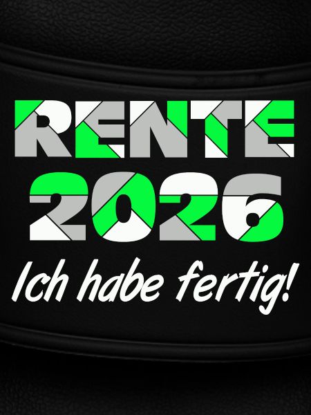 Pension 2026, I'm done