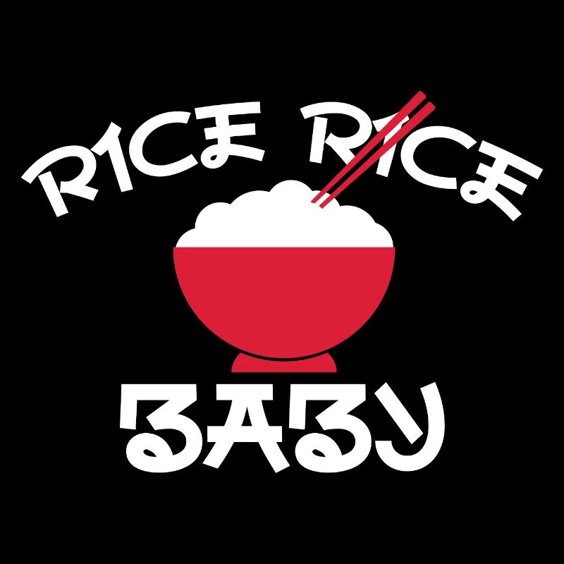 Rice Rice Baby Red Bowl Design