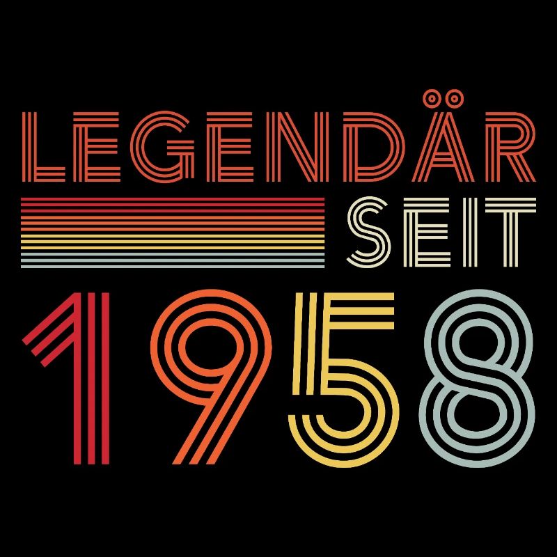 Legendary Since 1958 Man Birthday