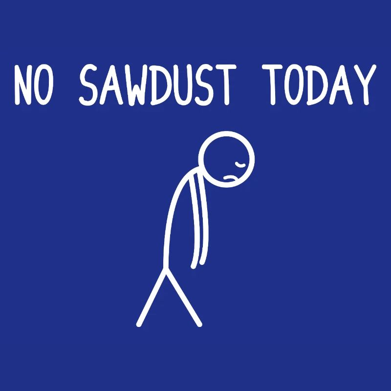 Pas de sciure aujourd’hui Bûcheron de fabrication de bois à tronçonneuse