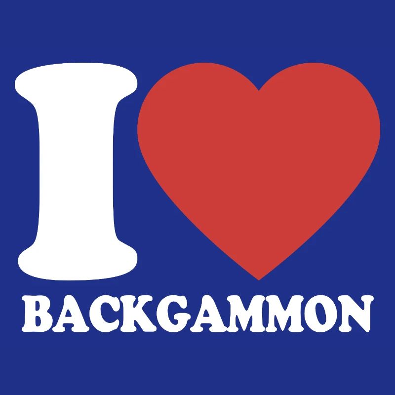 I love Backgammon | Brettspiel | Geschenk